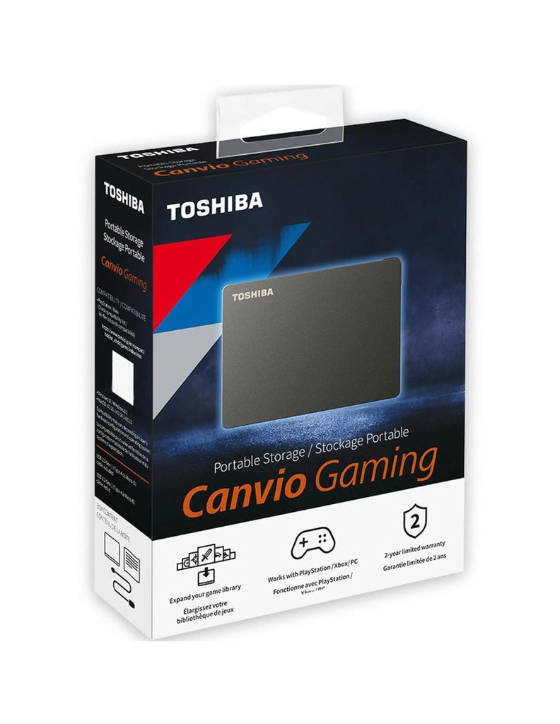 Disco Duro Externo Toshiba Canvio Gaming 2.5" 4TB USB