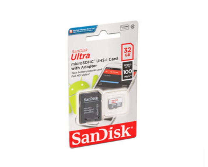 Memoria Flash SanDisk Ultra 32GB MicroSDHC UHS-I Clase 10 Con Adaptador