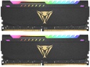 Kit de Memorias Patriot Viper Steel RGB DDR4 PC4-25600 3,200MHz CL18 2 x 8GB