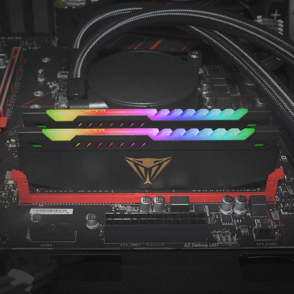 Kit de Memorias Patriot Viper Steel RGB DDR4 PC4-25600 3,200MHz CL18 2 x 8GB