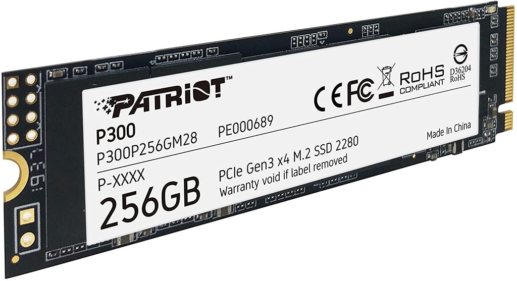 SSD Patriot P300 256GB PCI Express 3.0 x4 M.2