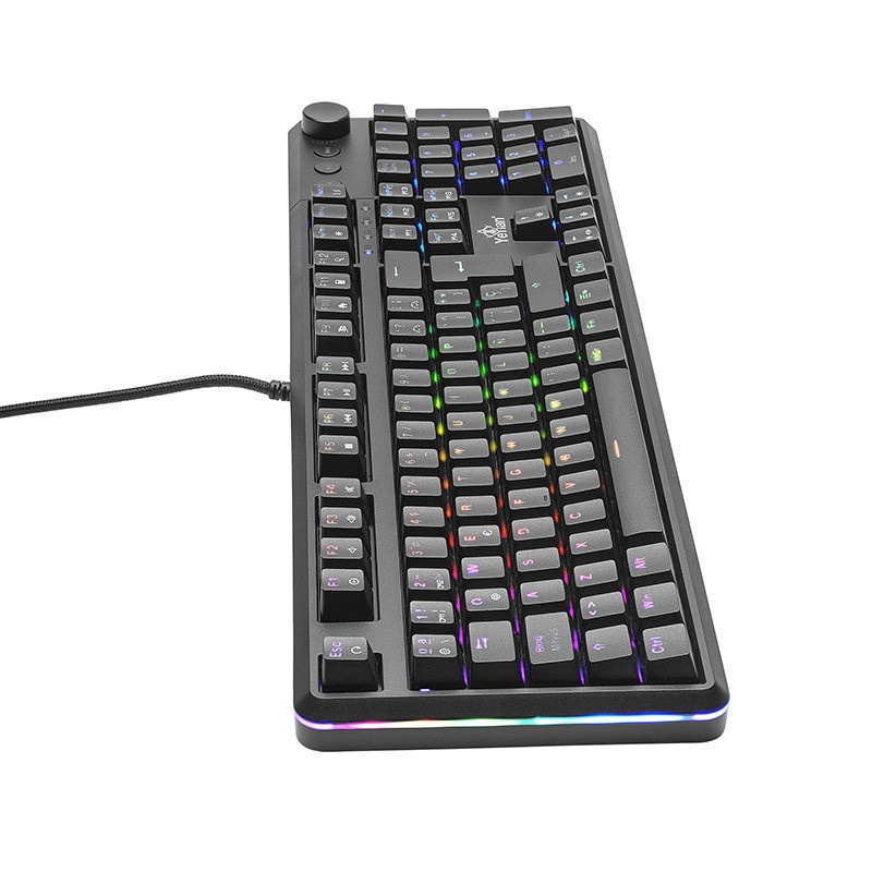 Teclado gamer yeyian ytm-28207r asward s3000 mecanico switch rojo rgb