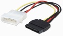 Cable Manhattan 4-pin Molex Macho - 15-pin SATA Macho 16cm