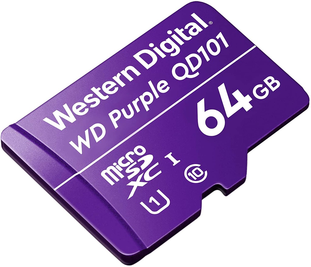 Memoria Flash Western Digital WD Purple SC QD101 64GB MicroSDHC Clase 10