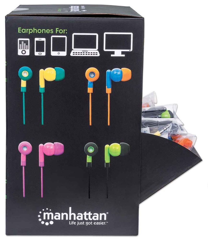 Display Para Mostrador Manhattan Con 40 Auriculares SoundPOP Alámbrico