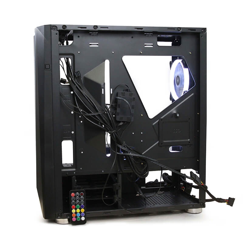 Gabinete Yeyian Armageddon 2200 MOD Con Ventana RGB Full-Tower ATX USB 3.0 Sin Fuente