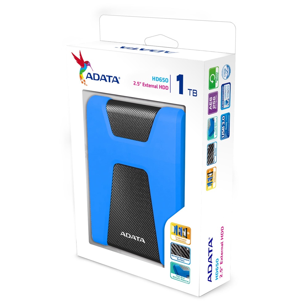 Disco Duro Externo Adata HD650 2.5'' 1TB USB 3.0