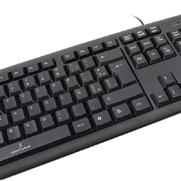 Teclado Perfect Choice PC-201038 Alámbrico USB Español