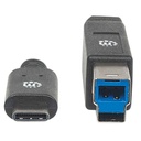 Cable Manhattan USB C Macho - USB B Macho 2Mts