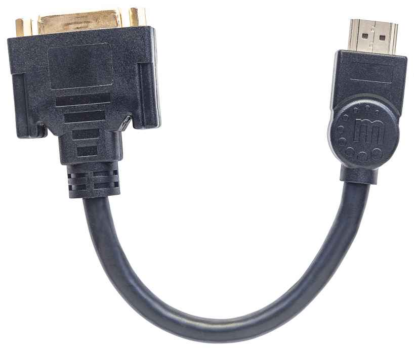 Cable Manhattan 354592 HDMI Macho - DVI-D Hembra 20cm