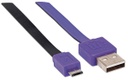 Cable Manhattan Plano USB 2.0 A - Micro USB 2.0 B 1 Metro