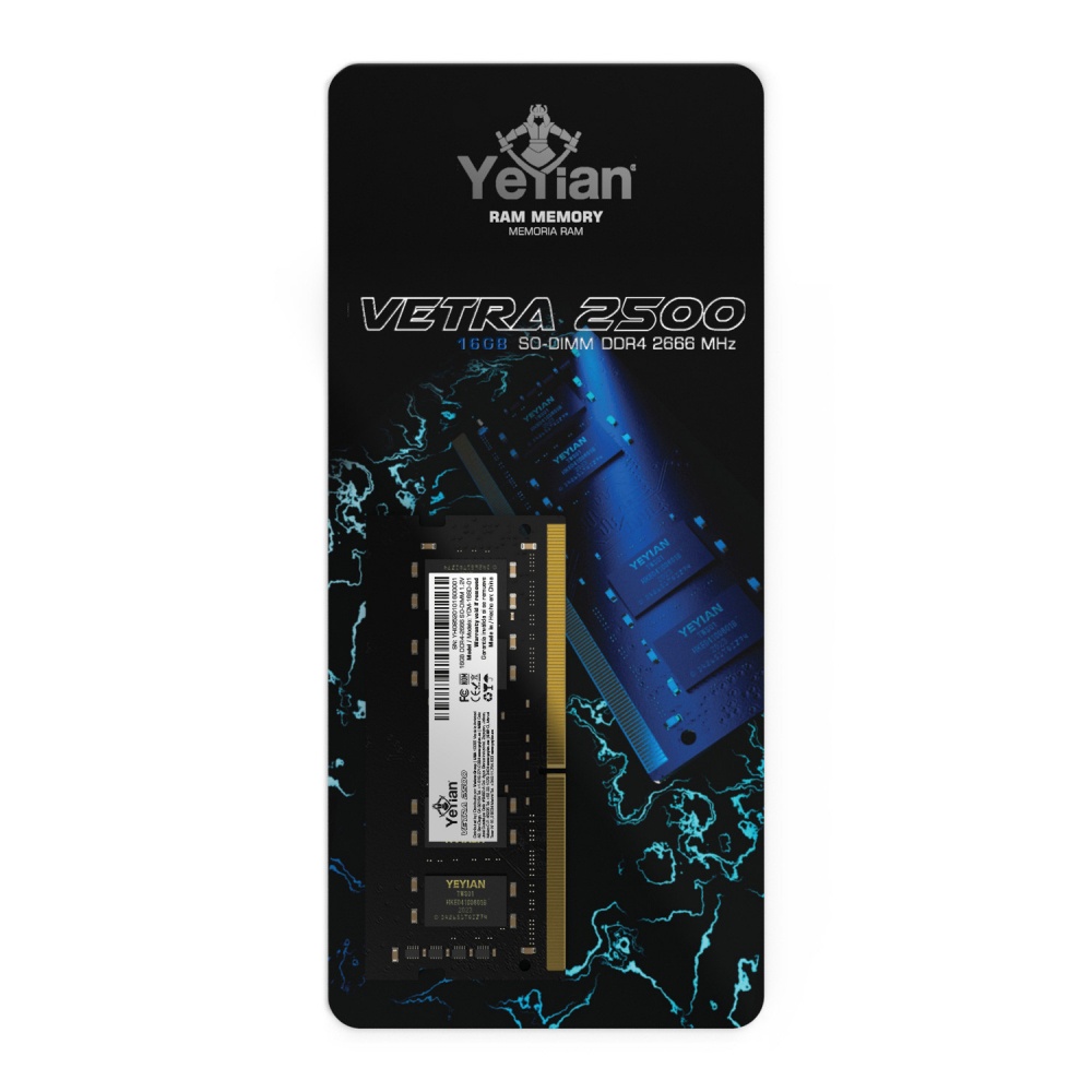 Memoria RAM Yeyian Vetra 2500 DDR4 2666MHz 16GB CL19 SO-DIMM