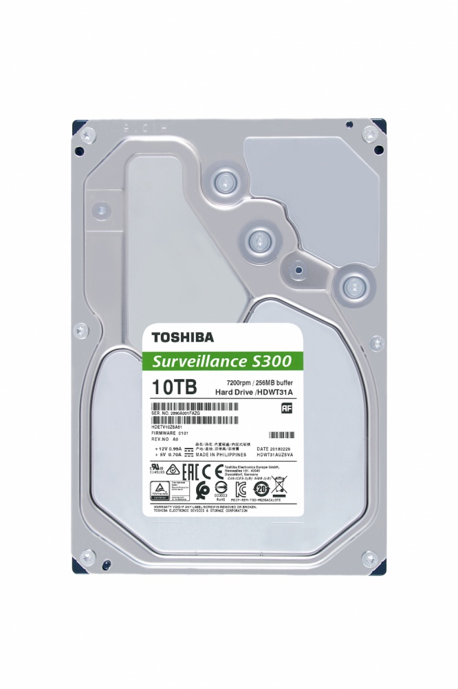 Disco Duro Para Videovigilancia Toshiba S300 Surveillance 3.5" 6TB SATA III 6Gbit/s 256MB Caché