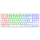 Teclado Gamer Redragon Kumara K55 LED RGB Teclado Mecánico Alámbrico Español Blanco