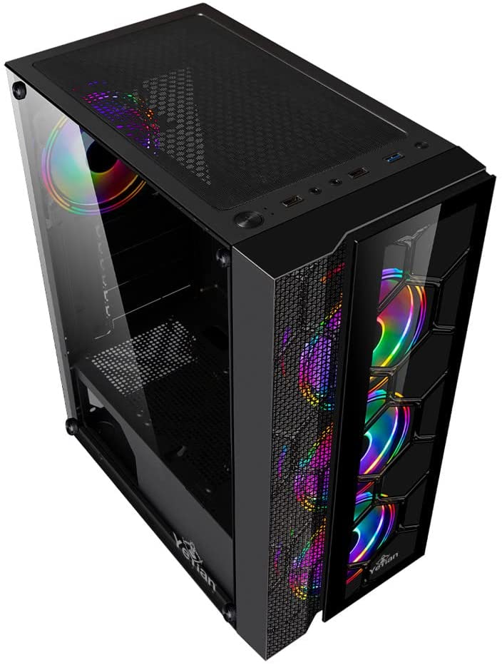 Gabinete Gamer Yeyian Rapture 2500 Mid Tower ATX Sin Fuente