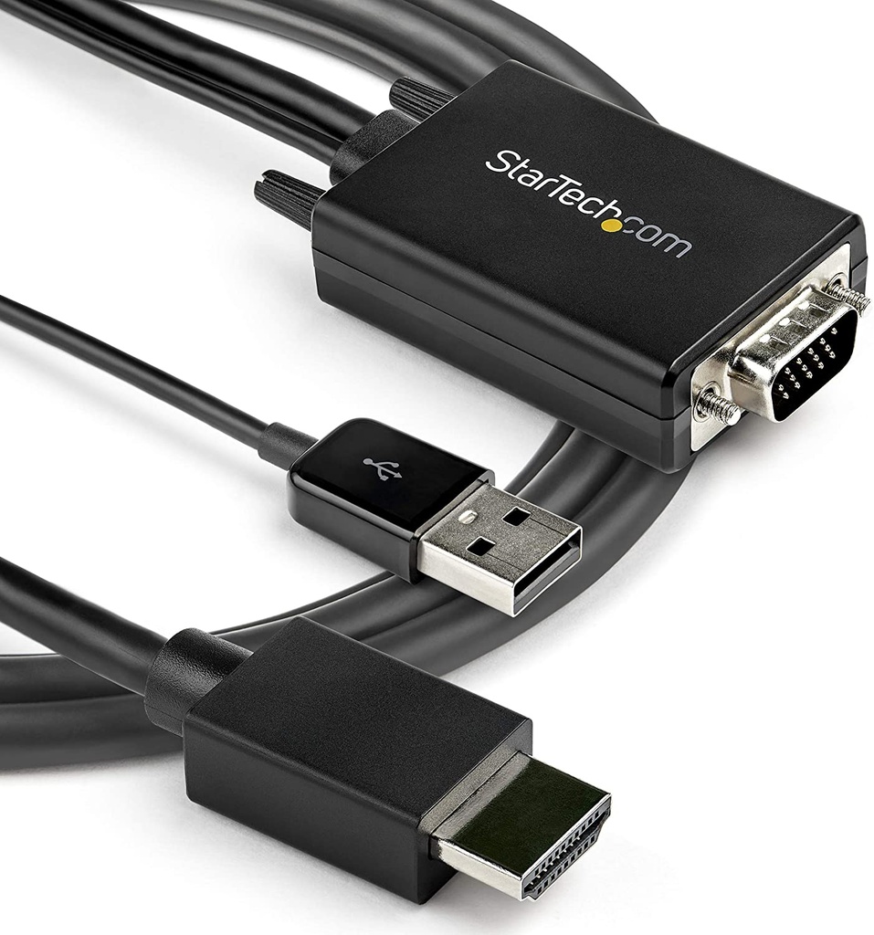 Cable StarTech VGA/USB A Macho - HDMI A Macho 2 Metros