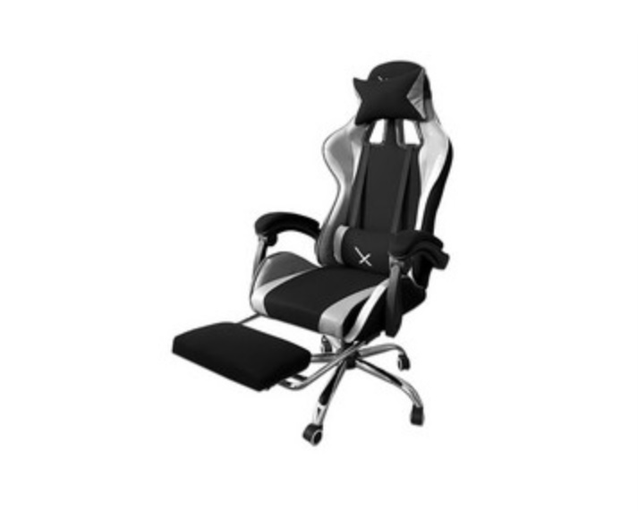 Silla Gamer Xzeal XZSXZ52P Con Reposapiés Soportes Metálicos Brazo Ajustable Soporte Lumbar