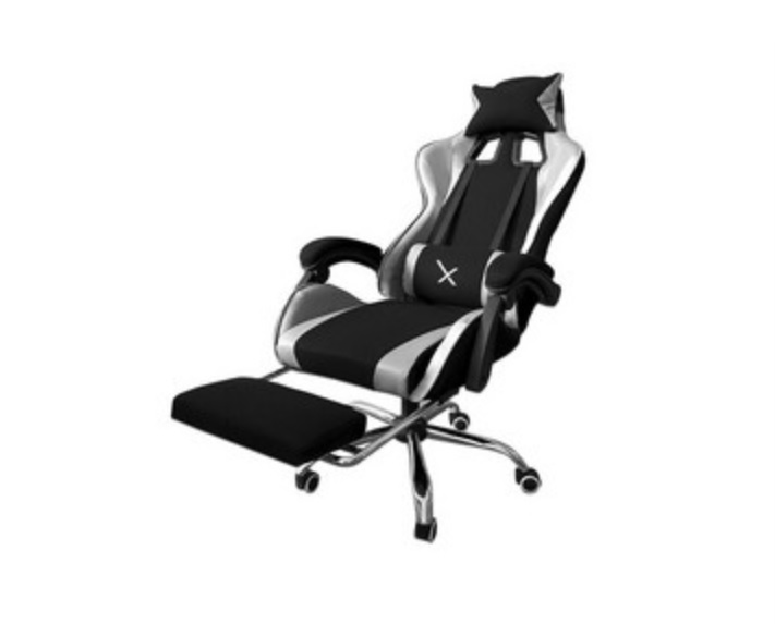 Silla Gamer Xzeal XZSXZ52P Con Reposapiés Soportes Metálicos Brazo Ajustable Soporte Lumbar