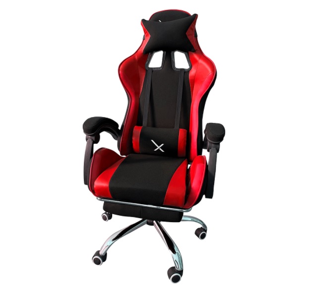 Silla Gamer XZEAL XZSXZ52R Inclinación Ajustable Incluye Descansa Pies Abatible