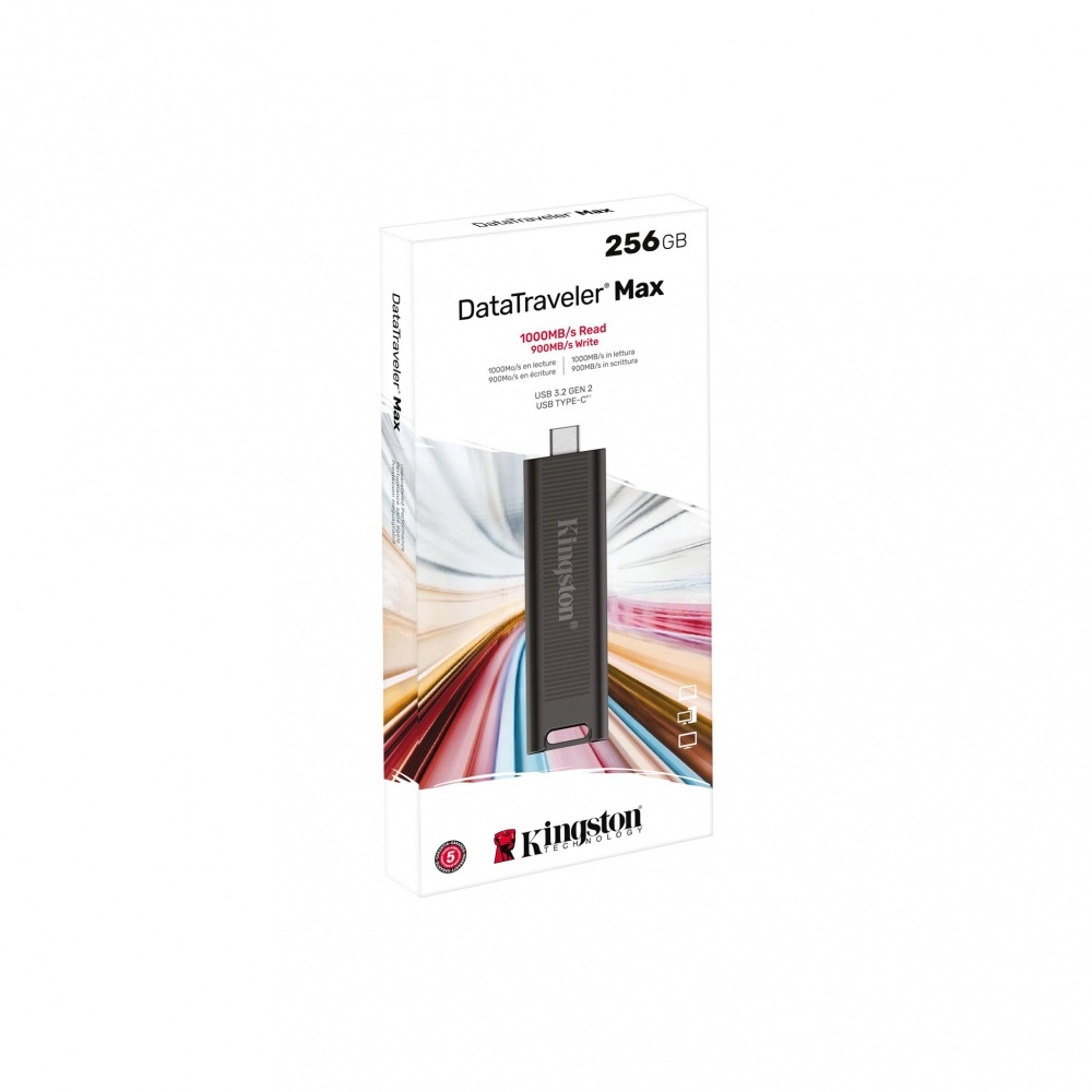 Memoria USB Kingston DataTraveler Max 256GB USB C 3.2 Lectura 1000MB/s Escritura 900MB/s