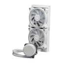 Enfriamiento Líquido Para CPU Cooler Master Master Liquid ML240 Illusion White Edition 2x120mm 650-1800RPM