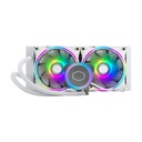 Enfriamiento Líquido Para CPU Cooler Master Master Liquid ML240 Illusion White Edition 2x120mm 650-1800RPM