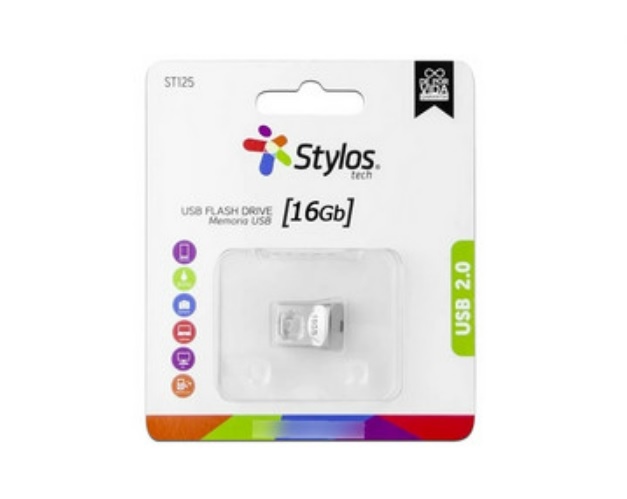 Unidad Flash USB 2.0 Stylos Mini STMUS42S De 16 GB