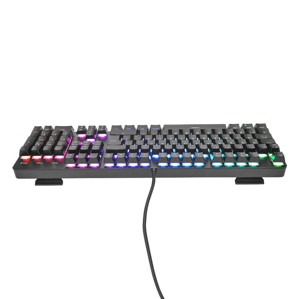 Teclado Mecánico Gamer Yeyian Kusari RGB USB Switch Rojo