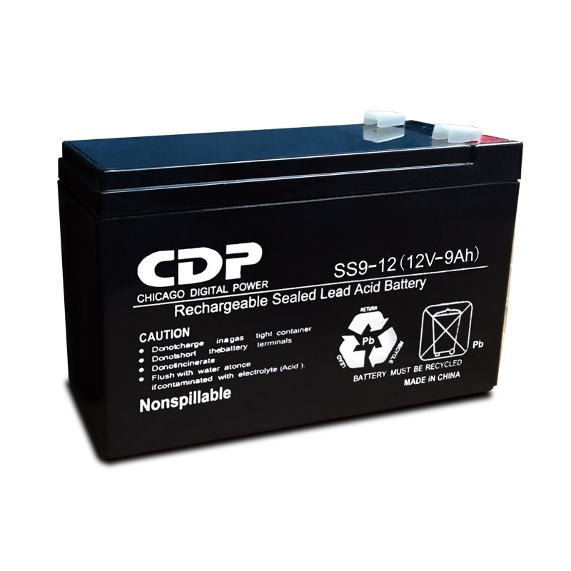 Bateria De Reemplazo CDP SLB12-9 AH Plomo Acido Libre De Mantenimiento