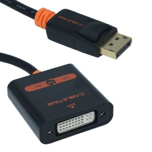 Adaptador DisplayPort A DVI 4K/30HZ DP1.2 OVALTECH OVDP-DVI