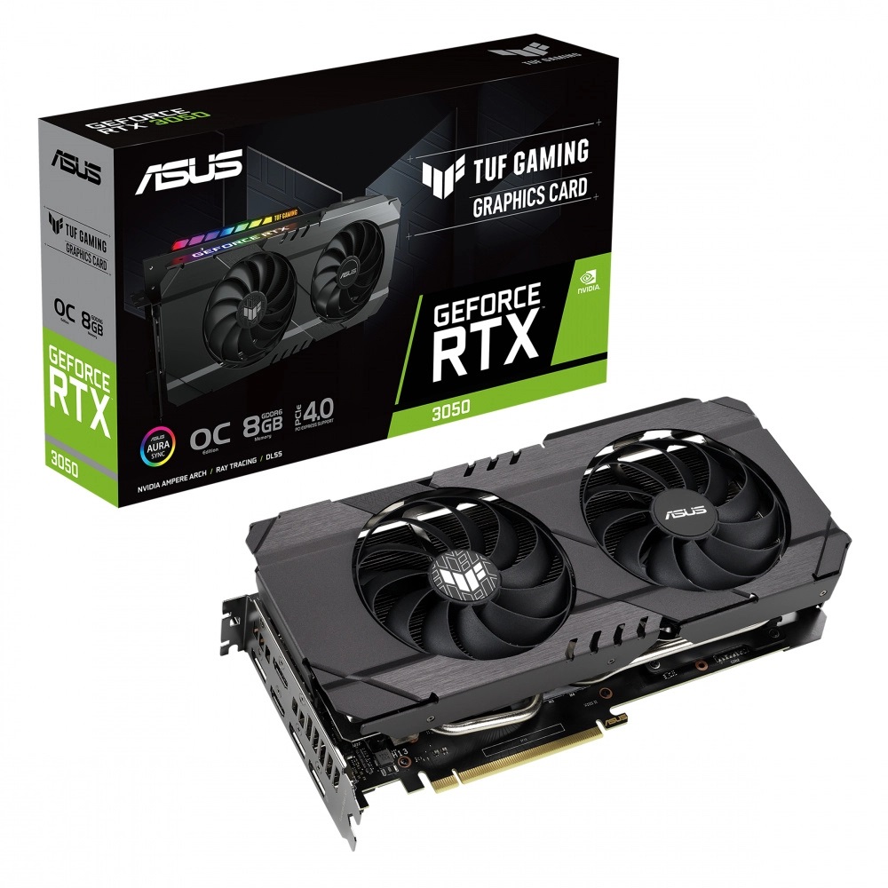 Tarjeta De Video ASUS NVIDIA TUF Gaming GeForce RTX 3050 OC 8GB 128-bit GDDR6 PCI Express 4.0