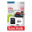 Memoria Flash SanDisk Ultra 128GB MicroSDHC UHS-I Clase 10 Con Adaptador