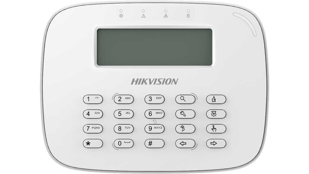 Teclado lcd / cableado / compatible con el panel hibrido hikvision ds-pha64-w4p y ds-pha64-w4p2