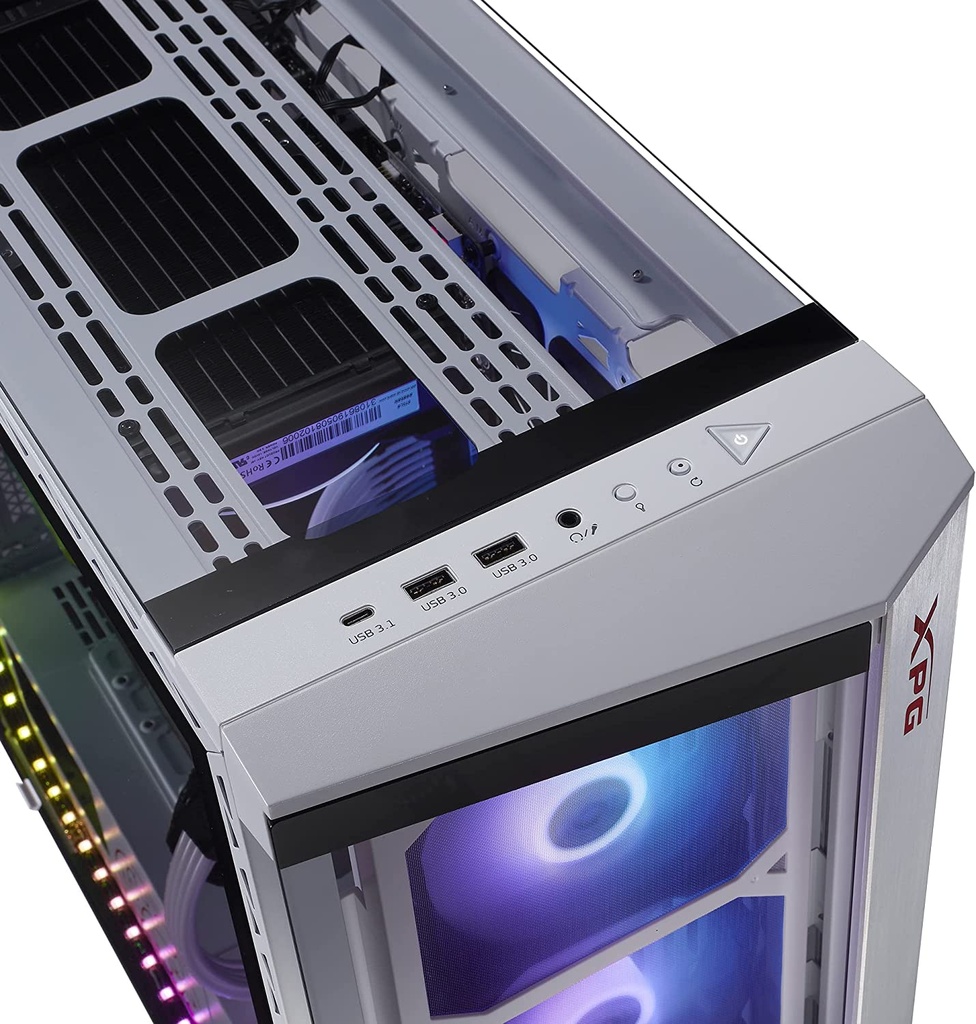 Gabinete XPG BATTLECRUISER Con Ventana Midi-Tower ATX-EATX-Micro-ATX/Mini-ITX USB 3.2 Sin Fuente