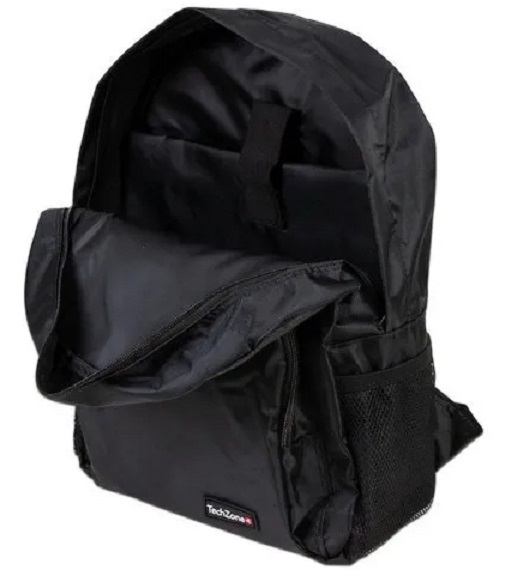 Mochila de Nylon TZLBP02 para Laptop 15.6" Techzone Negro