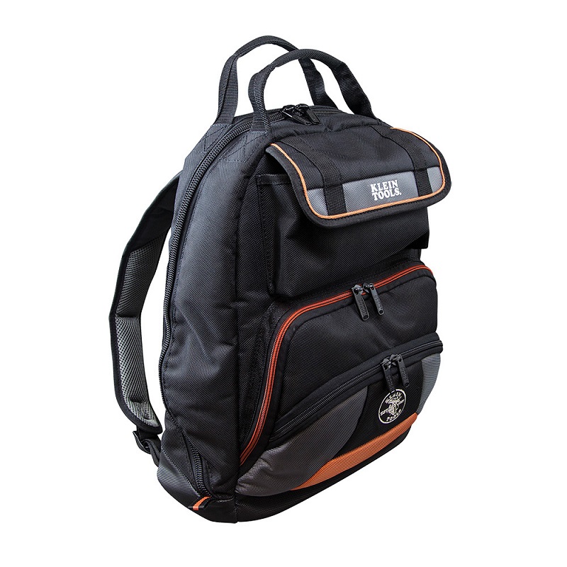 Mochila para Herramientas Tradesman Pro 35 Bolsillos Klein Tools Negro/Naranja