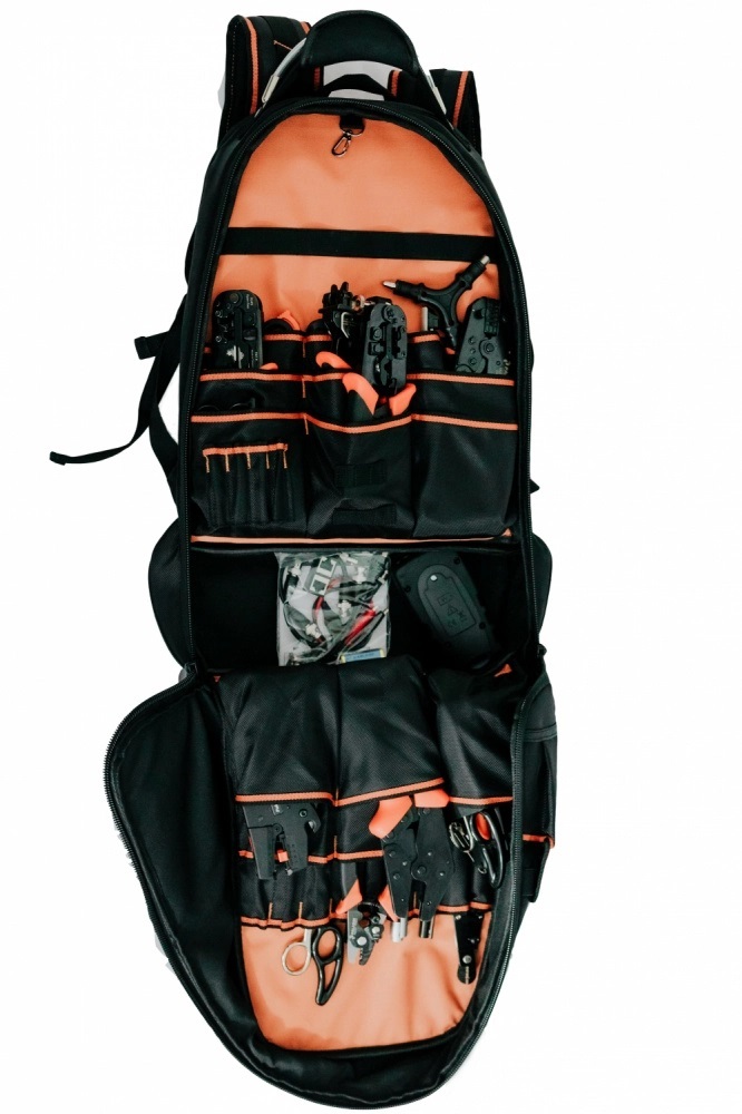 Mochila para Herramientas Tempo Negro/Naranja