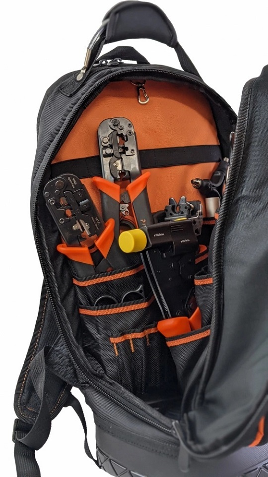 Mochila para Herramientas Tempo Negro/Naranja