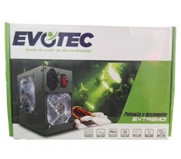 Fuente De Poder Evotec PSUEV1 De 600W ATX