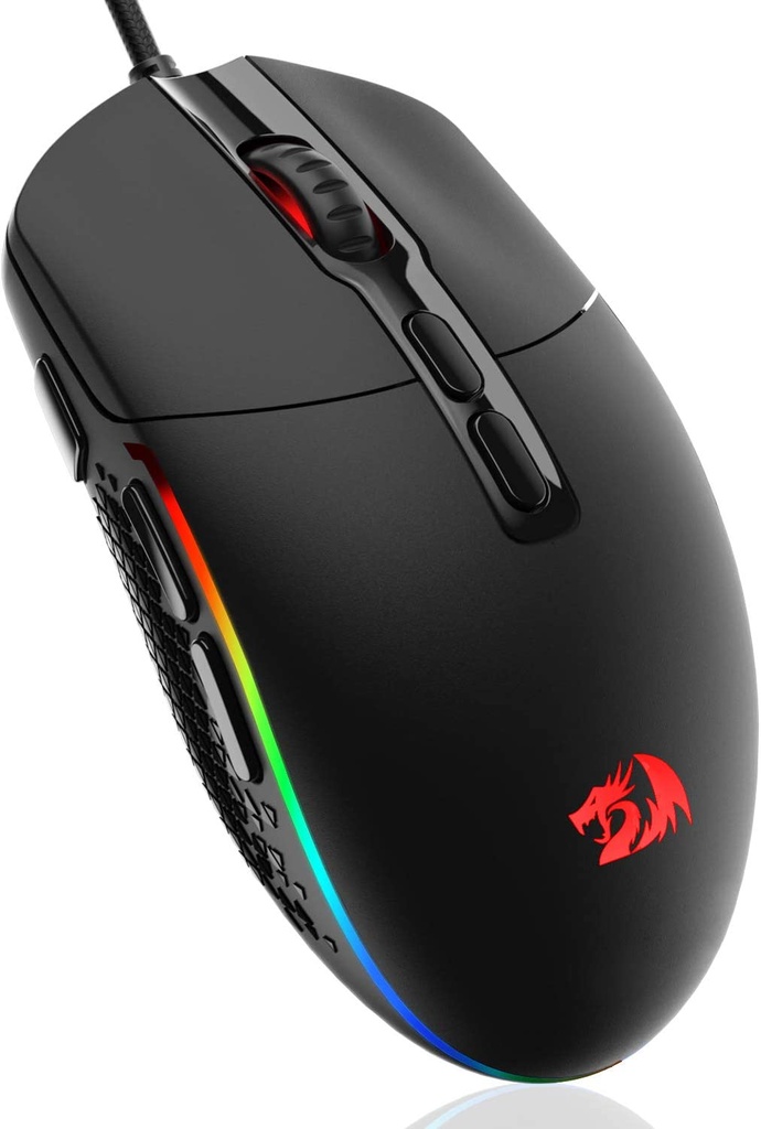 Mouse Gamer Redragon Óptico M719 RGB Alámbrico USB-A 10.000DPI