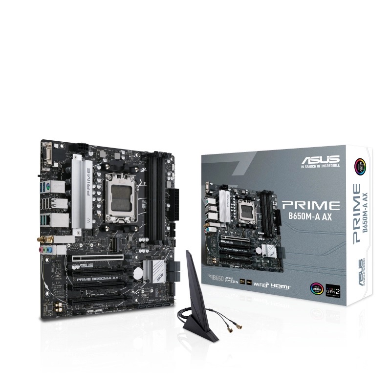 Tarjeta Madre ASUS Micro-ATX PRIME B650M-A AX S-AM5 AMD B650 HDMI 128GB DDR5 para AMD