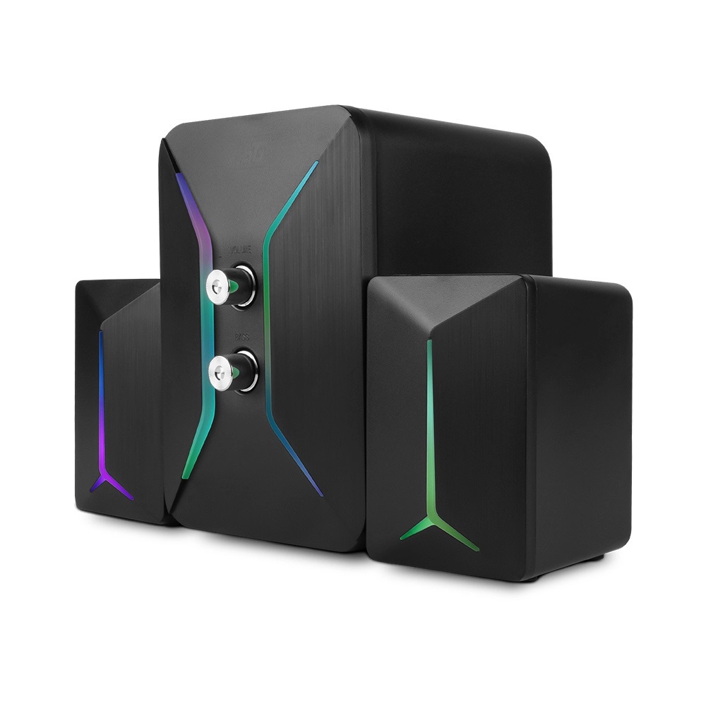 Bocinas con Subwoofer Vorago Start The Game SPK-250 RGB Alámbrico 2.1 11W RMS USB