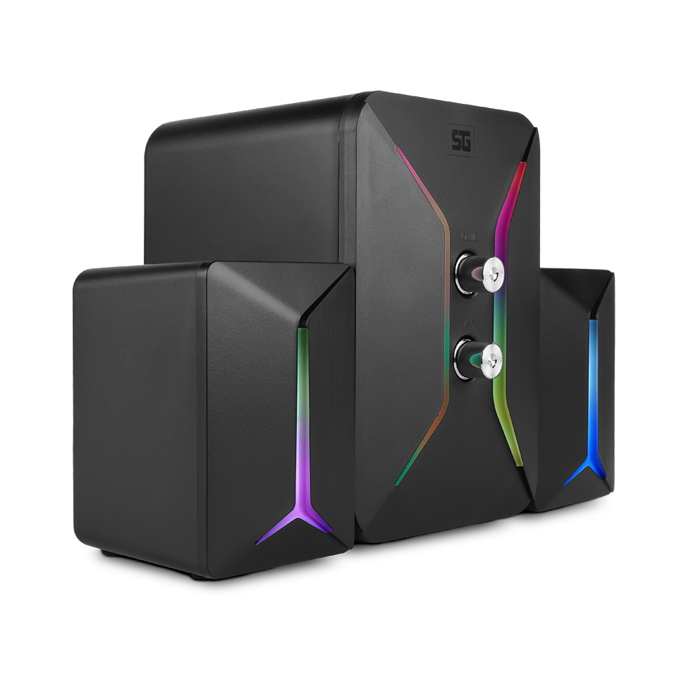 Bocinas con Subwoofer Vorago Start The Game SPK-250 RGB Alámbrico 2.1 11W RMS USB