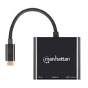 Docking Station Manhattan 130622 USB C - 1x USB C 1x USB 3.0 1x HDMI