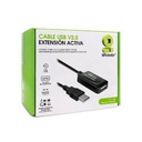 Cable De Extensión USB 2.0 BRobotix USB A Macho - USB A Hembra 15 Metros