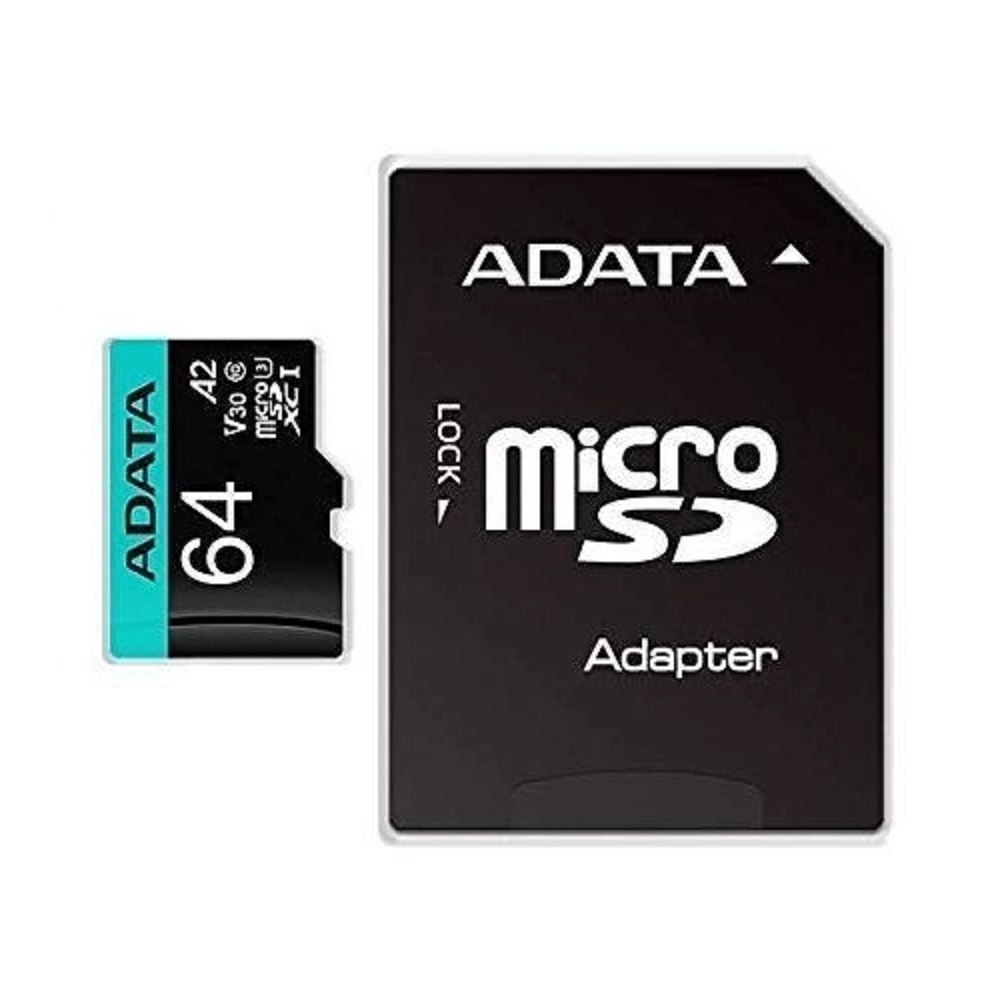 Memoria Flash Adata Premier Pro 64GB MicroSDXC UHS-I Clase 10 Con Adaptador