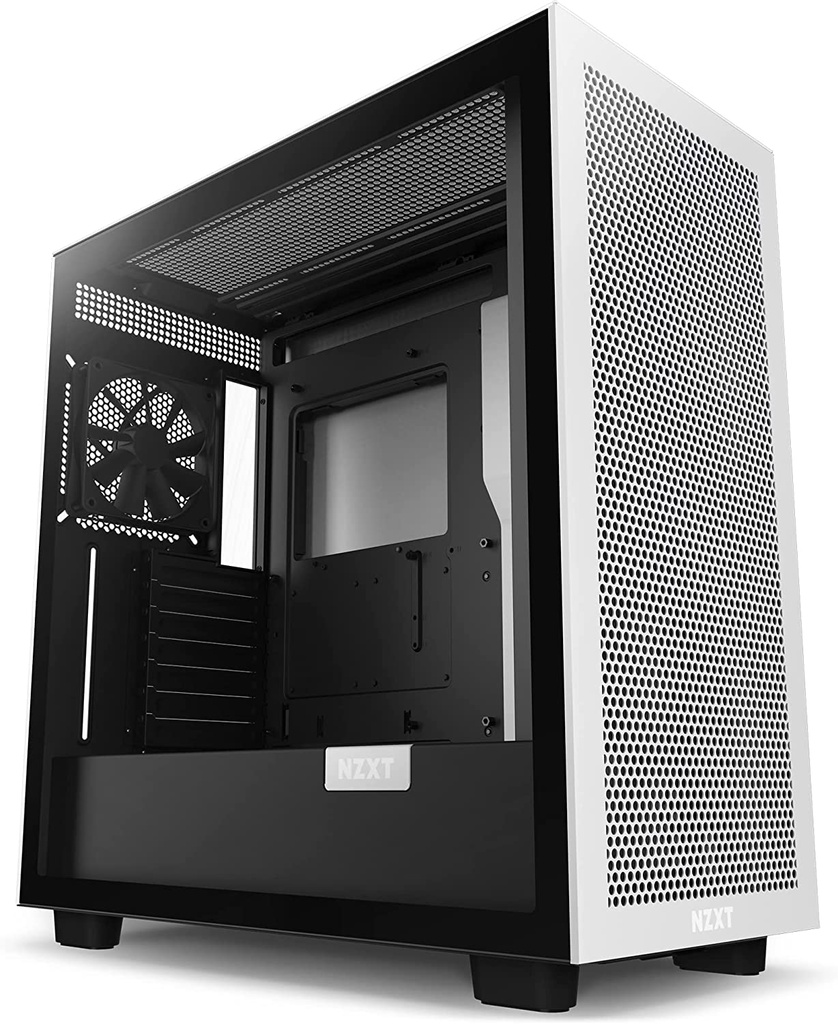 Gabinete NZXT H7 Flow Con Ventana Midi-Tower Mini-ITX/Micro-ATX/ATX/EATX USB 3.0 Sin Fuente 2 Ventiladores Instalados