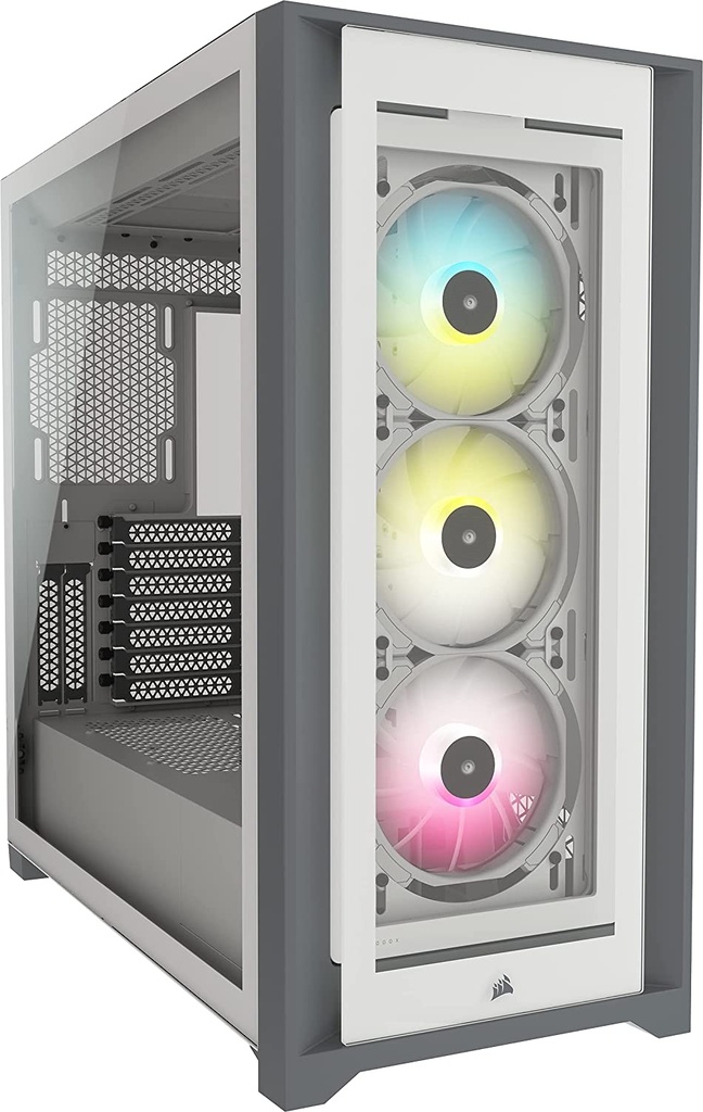 Gabinete Corsair iCUE 5000X Con Ventana RGB Midi-Tower ATX/EATX/ITX USB 3.0 Sin Fuente