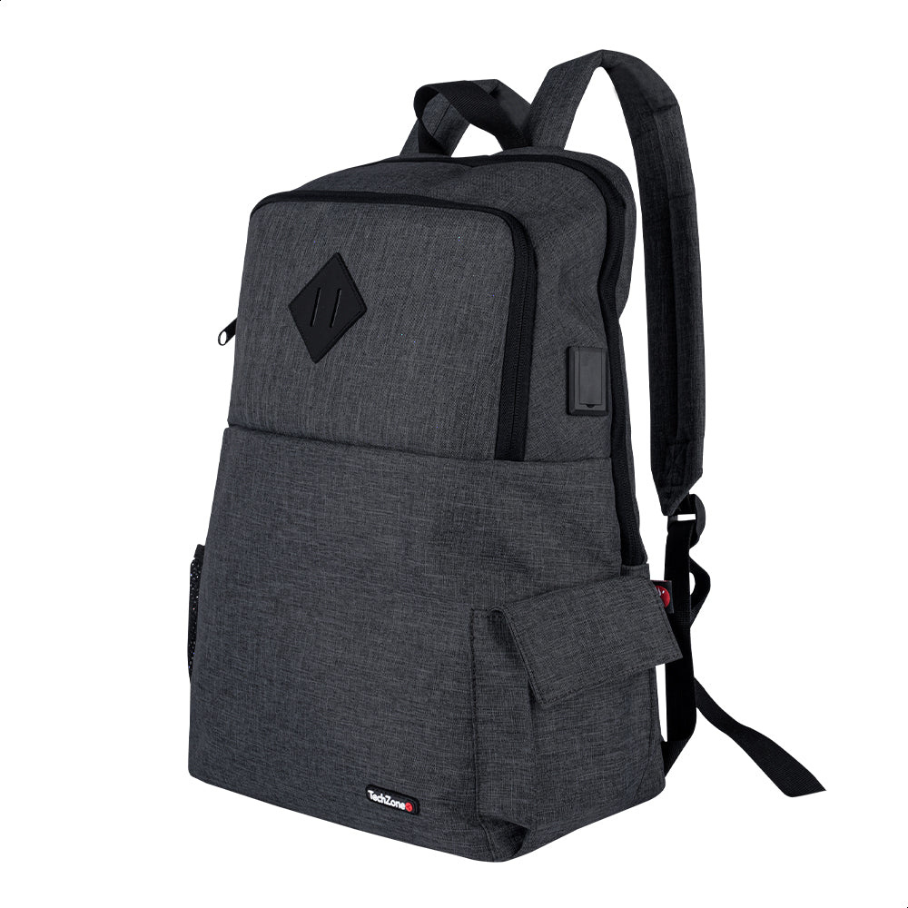 Mochila De Nylon/Poliéster Techzone TZ21LBP03-B Para Laptop 15.6”