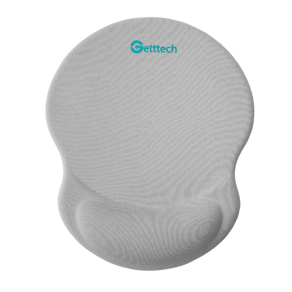 Mouse Pad Con Reposa Muñecas Getttech GGD-STD-01-GY Antideslizante